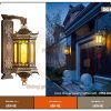 Đèn gắn tường ngoài trời cổ điển DG47 cho nhà gỗ, nhà thờ họ