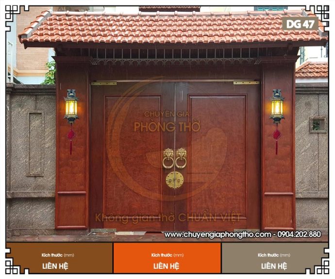 Đèn gắn tường ngoài trời cổ điển DG47 cho nhà gỗ, nhà thờ họ