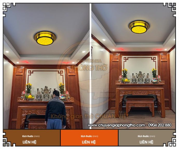 Tranh trúc chỉ ốp trần Mandala hình tròn