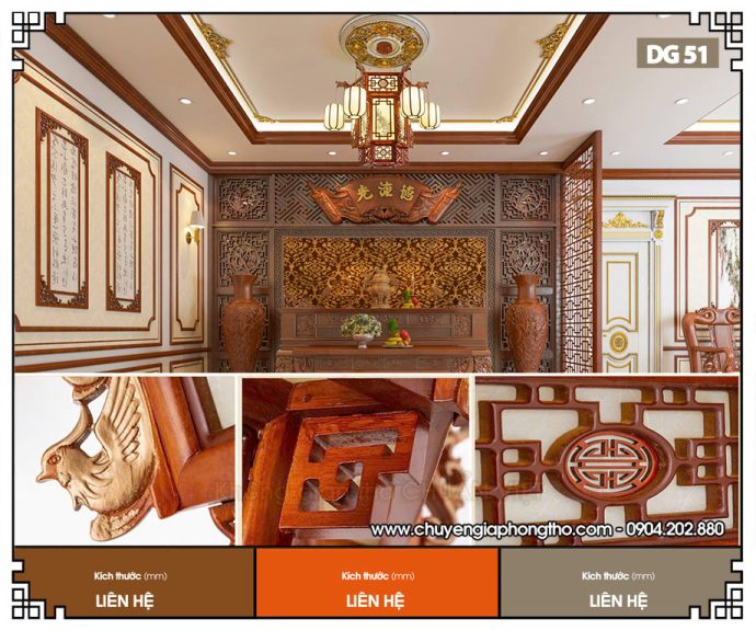 Đèn thả trần cổ điển phong cách Trung Hoa DG51