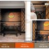 Mẫu bàn thờ hiện đại màu đen BTD75 phong cách Á Đông