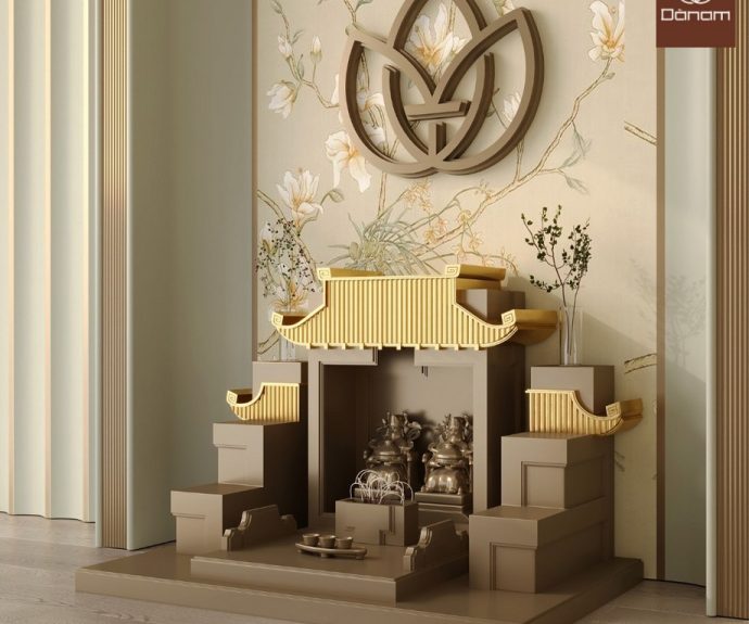 Vách ngăn phòng thờ phong cách châu Âu