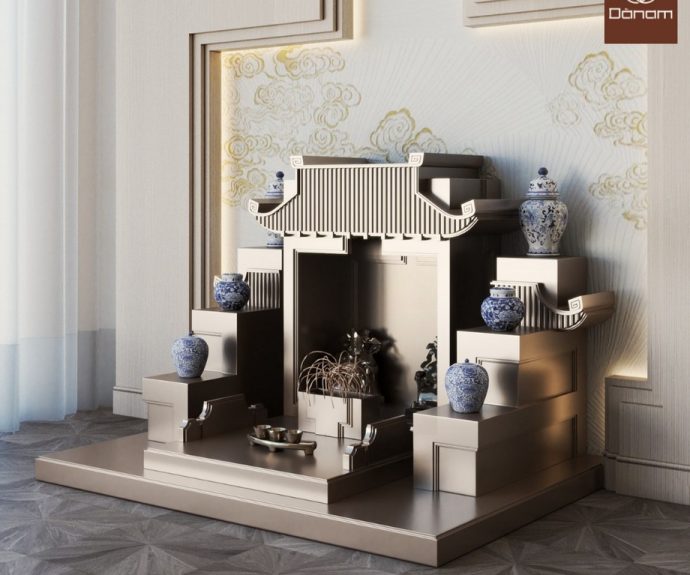 Vách ngăn phòng thờ phong cách châu Âu