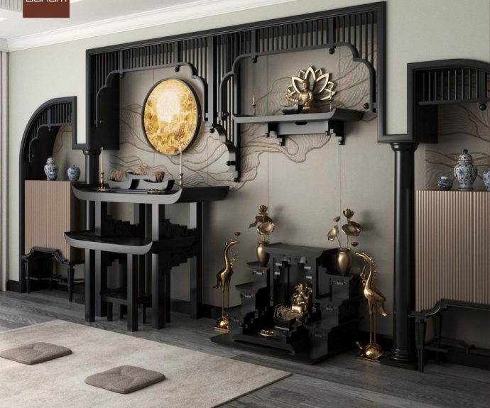 Vách ngăn phòng thờ phong cách châu Âu