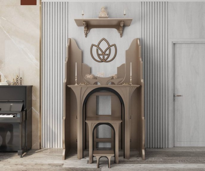 Vách ngăn phòng thờ phong cách châu Âu