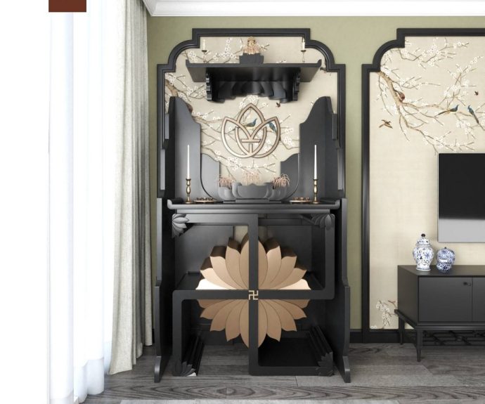 Vách ngăn phòng thờ phong cách châu Âu