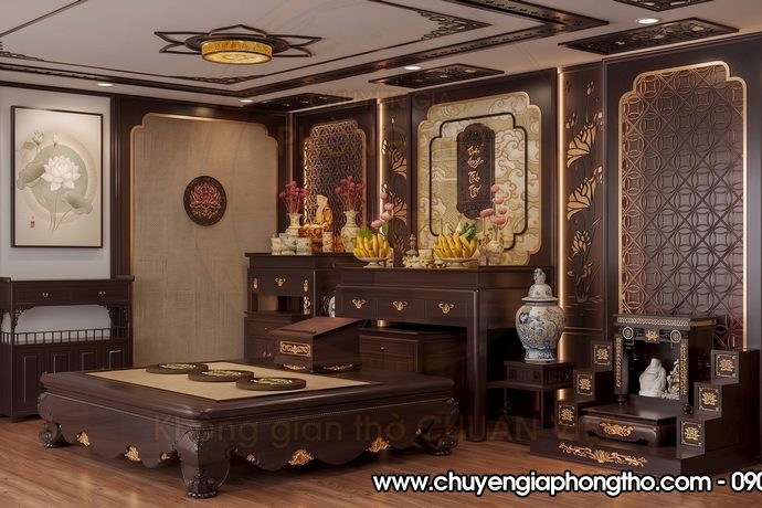 Vách ngăn phòng thờ phong cách châu Âu