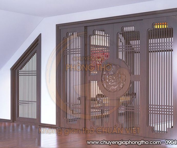 Những mẫu vách ngăn phòng thờ phong cách Nhật Bản đẹp