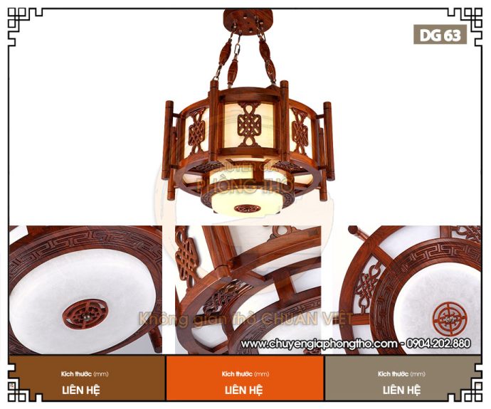 Mẫu đèn chiếu sáng phòng thờ DG63