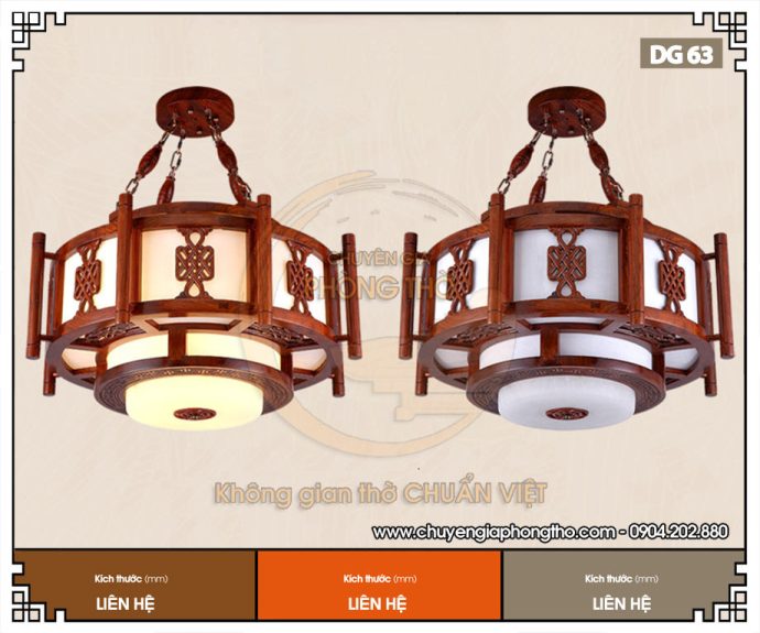 Mẫu đèn chiếu sáng phòng thờ DG63