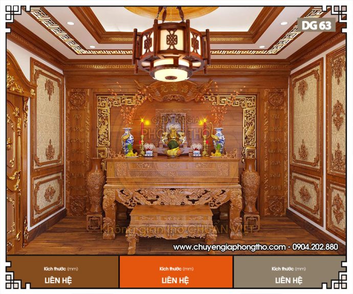 Mẫu đèn chiếu sáng phòng thờ DG63