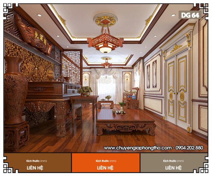 Đèn thả trần phòng thờ DG64