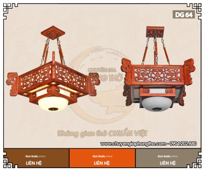 Đèn thả trần phòng thờ DG64