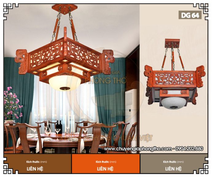 Đèn thả trần phòng thờ DG64