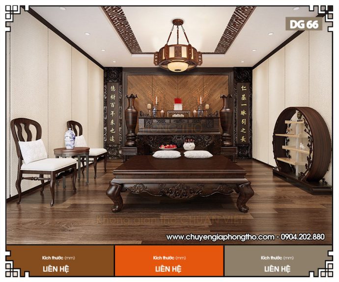 Mẫu đèn phòng thờ cao cấp DG66