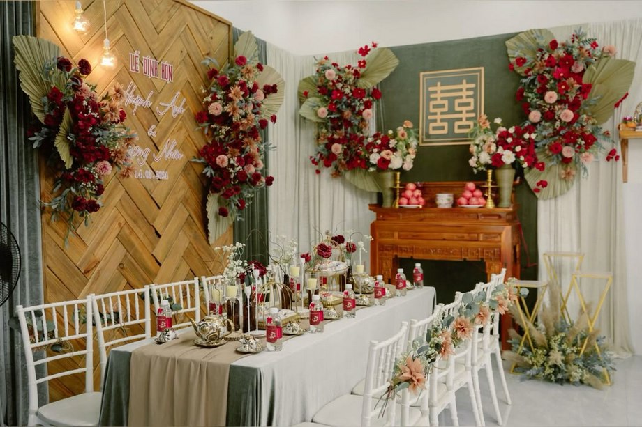 những mẫu trang trí bàn thờ gia tiên đám cưới đẹp – đơn giản – ý nghĩa