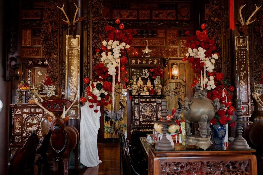 những mẫu trang trí bàn thờ gia tiên đám cưới đẹp – đơn giản – ý nghĩa