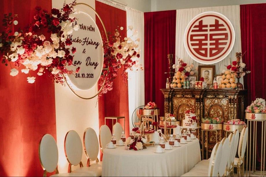 những mẫu trang trí bàn thờ gia tiên đám cưới đẹp – đơn giản – ý nghĩa