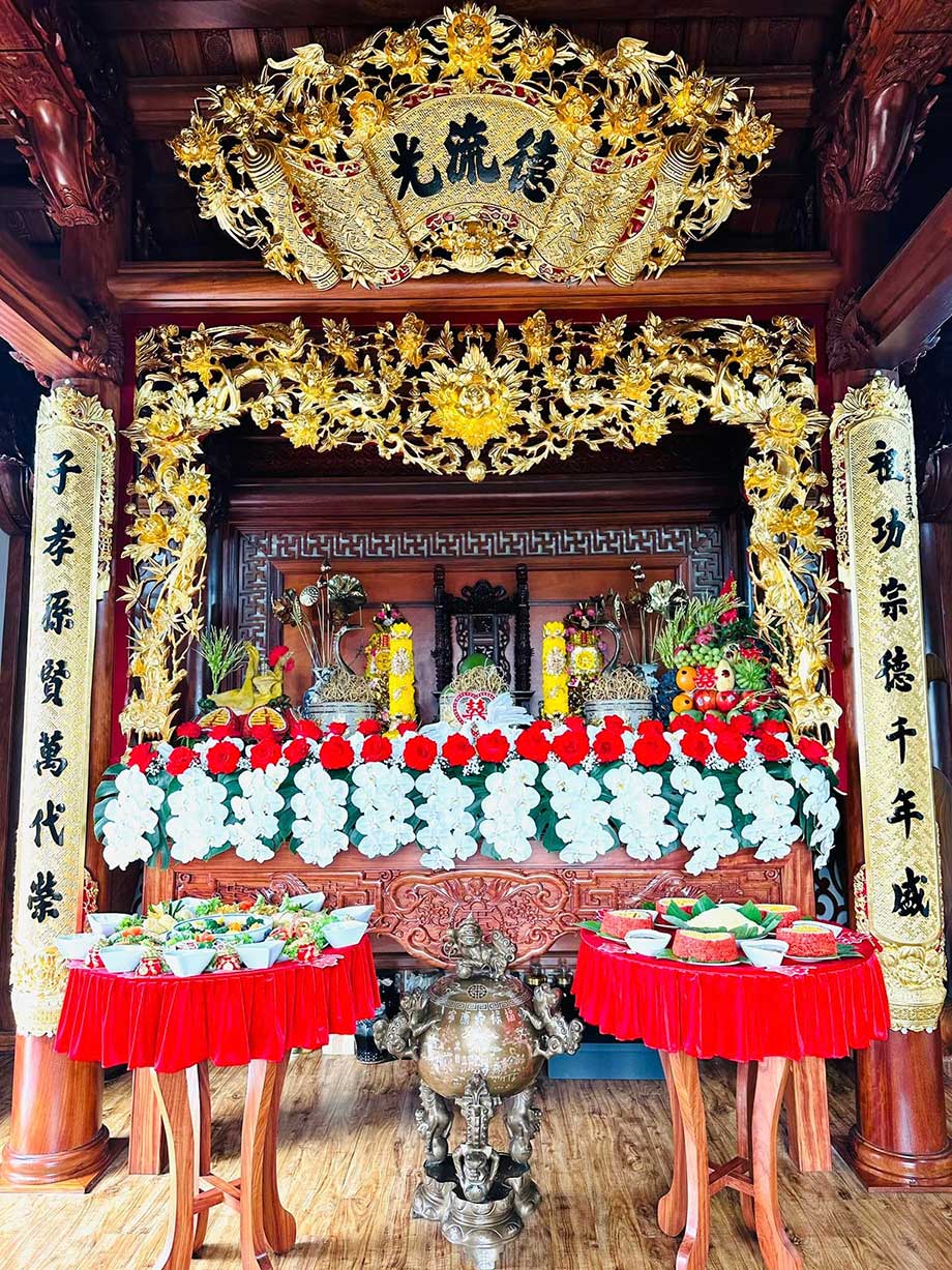 những mẫu trang trí bàn thờ gia tiên đám cưới đẹp – đơn giản – ý nghĩa
