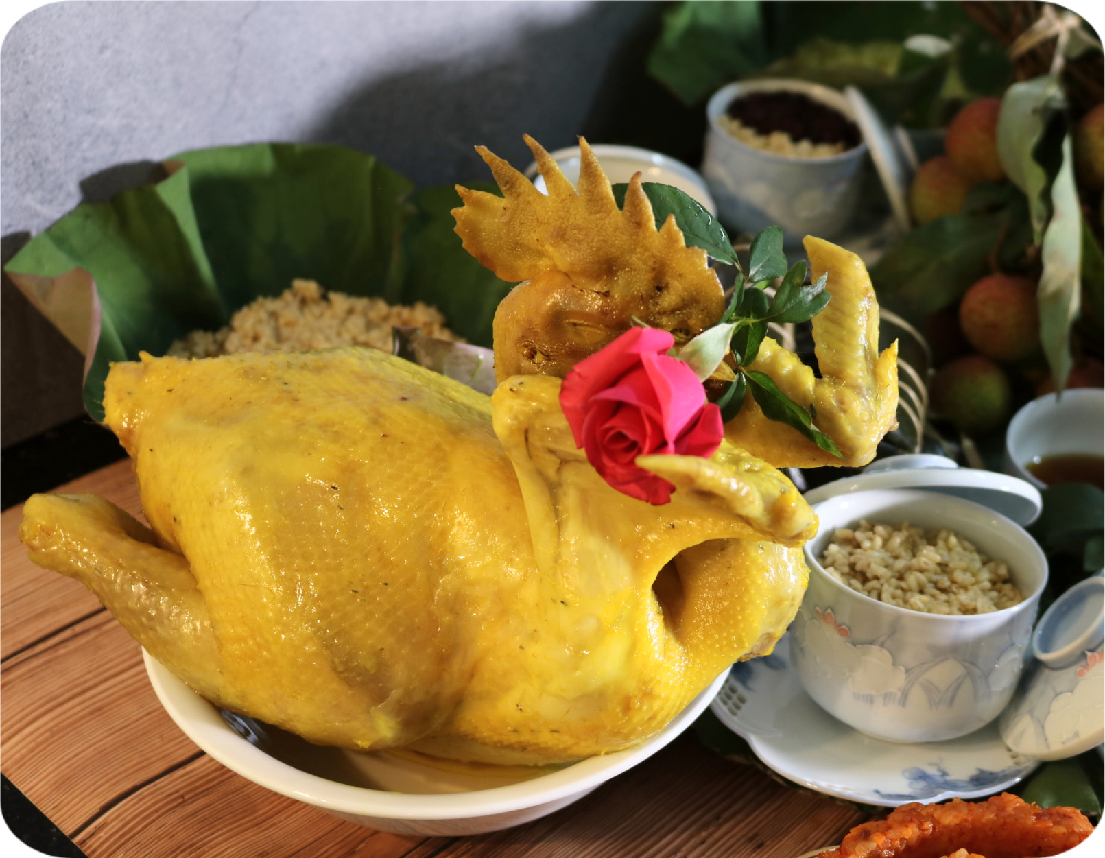 Gà cúng Rằm tháng 7 để nguyên con hay chặt?