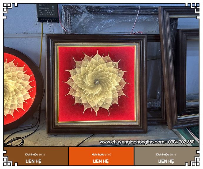 Tranh lá bồ đề thủ công mỹ nghệ