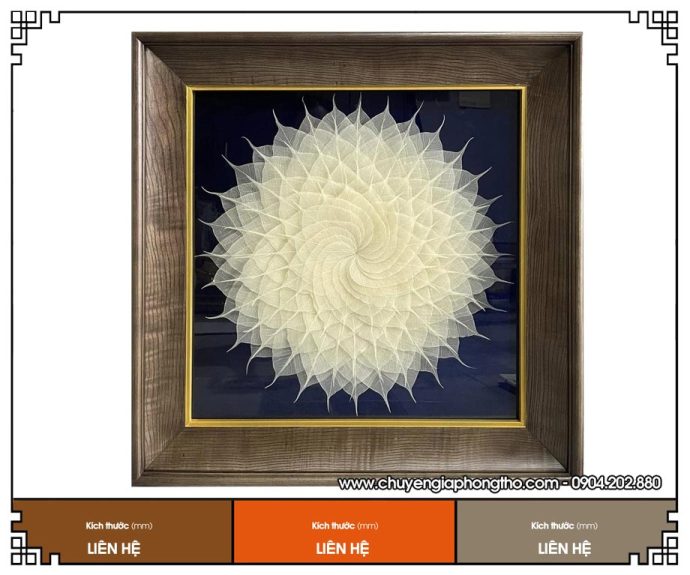 Tranh lá bồ đề thủ công mỹ nghệ