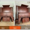 Mẫu bàn thờ gia tiên 1m53 BTD77