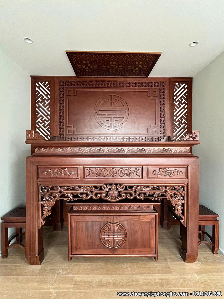 Mẫu bàn thờ gia tiên 1m53 BTD77