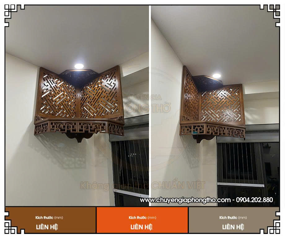 Thi công bàn thờ treo kiểu dáng kim cương có vách ngăn tại chung cư Mỹ Đình Plaza 2 Thi công bàn thờ treo kiểu dáng kim cương có vách ngăn tại chung cư Mỹ Đình Plaza 2