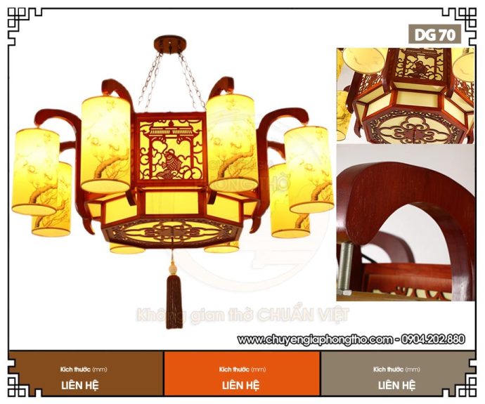 Đèn decor phòng thờ DG70
