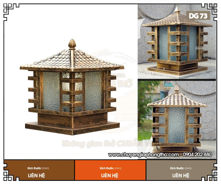 Đèn trụ cổng ngoài trời DG73 Đèn trụ cổng ngoài trời DG73
