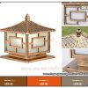 Mẫu đèn trụ cổng nhôm đúc DG74