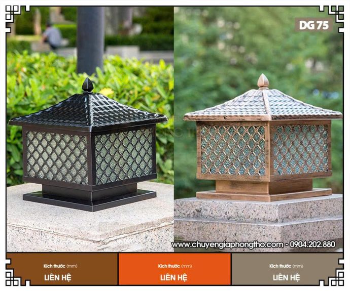 Đèn trụ cổng trang trí nhà thờ họ DG75