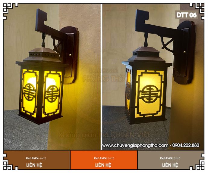 Mẫu đèn ốp tường phòng thờ DTT06
