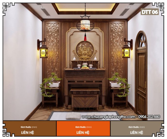 Mẫu đèn ốp tường phòng thờ DTT06