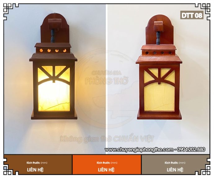 Mẫu đèn treo tường bằng gỗ giá tốt DTT08