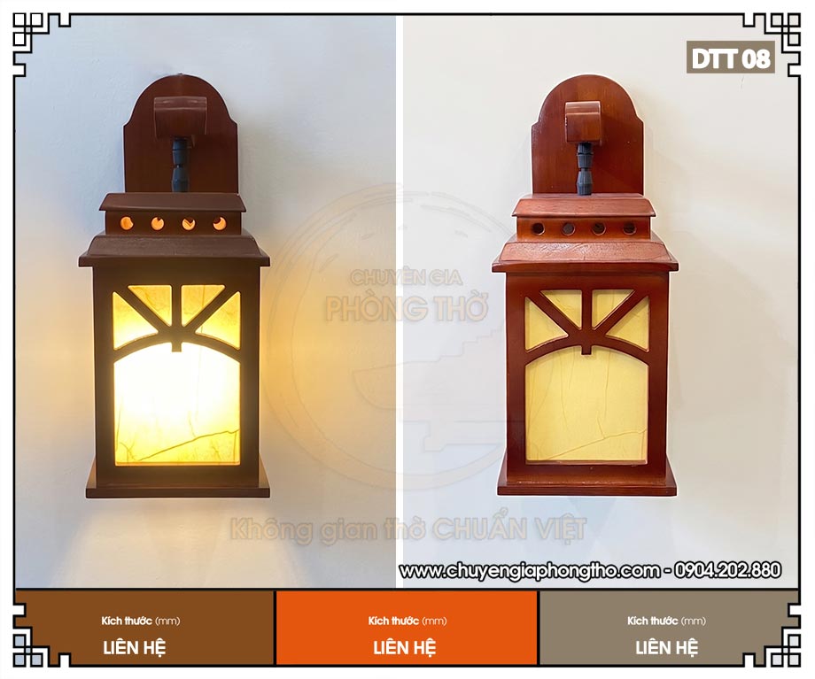 Mẫu đèn treo tường bằng gỗ giá tốt DTT08 Mẫu đèn treo tường bằng gỗ giá tốt DTT08
